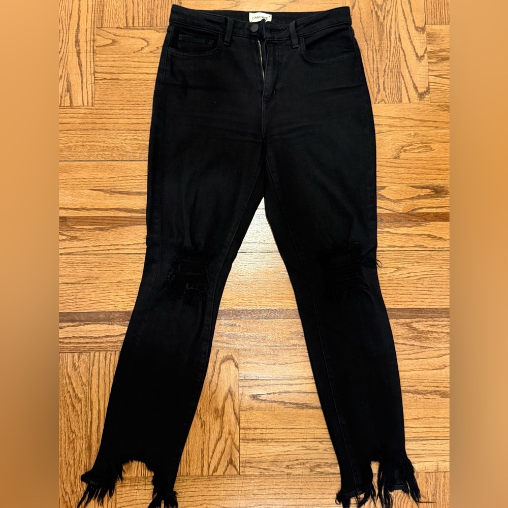 L'AGENCE High Line Distressed Skinny Jean